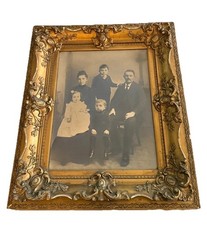 Antique Framed Victorian Family Photograph 1890-1910 Large 25.5 “X 29.5” Frame picture