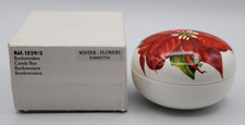 Villeroy and Boch Winter Flowers Poinsettia Trinket Box Candy Dish Bonbonniere picture