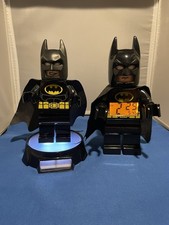 Rare Set Of Lego DC Comics Batman Alarm Clock & Matching Night Light 10” WORKING picture