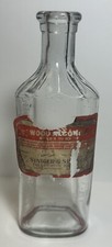 Siniger & Siniger Galena, Illinois Wood Alcohol Poison Antique Glass Bottle picture