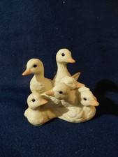 Vintage 1988 Homco Masterpiece Porcelain Ducklings Duck Family Decorative Figure picture