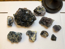 Nigerian Fluorite Wholesale Crystal mineral Specimen lot (9 pcs)  picture