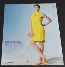 2015 Print Ad Fashion Lady Legs Heels Blonde Gorgeous Pamella Roland Dress HTL picture