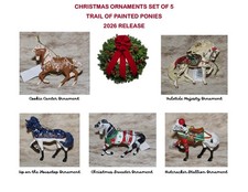 TRAIL OF PAINTED PONIES~Christmas 2026~Ornament Set of 5~In Stock~Brand New~ picture