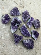Bulk Natural Amethyst Clusters Lot- Beautiful 10 Pc Uruguay Amethyst Crystals picture