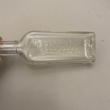 Antique MCCORMICK & CO Baltimore Extract Embossed Glass Bottle Apothecary picture