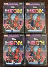 2026 Topps Marvel Neon - Set of Four (4) Blaster Boxes - NEW SEALED picture