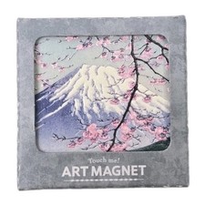 Japanese Ukiyo-e Tile Art Magnet Mino Ware Kawase Hasui Hiroshige Penon Mt. Fuji picture
