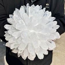 15.4LB New large Find White PhantomQuartz Crystal Cluster MineralSpecimen picture