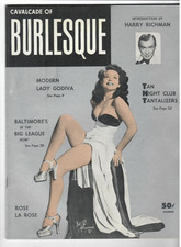 Vintage CAVALCADE OF BURLESQUE Magazine V4#1 Showgirls, Dancers 1954 picture