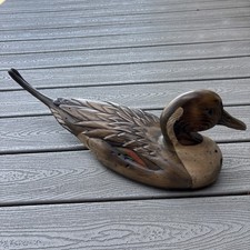 VTG Tom Taber & John R. Fairfield Large Beautiful Pintail 22” Wood Duck Decoy picture