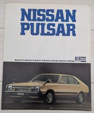 Nissan Pulsar Brochure 1400TS-G 1400TS 1200TS 1200 Custom Car Catalog picture