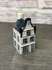 Vintage KLM Airlines Blue Delft House #16 Bols Distillery Empty 1970's picture