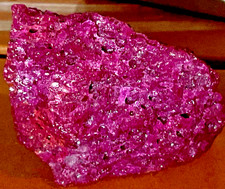 GENUINE RUBY ROUGH REAL RARE IS EXTREMELY SPARKLY ENTIRE STONE FLUORESCES picture