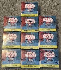Lot Of (10) 2022 Topps Chrome Star Wars Sapphire Edition Factory Sealed Box picture