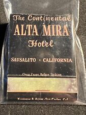 VINTAGE MATCHBOOK - THE CONTINENTAL ALTA MIRA HOTEL - UNSTRUCK BEAUTY picture