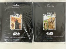 2024 2025 SDCC EXCLUSIVE Star Wars Sand People & Jawa Hallmark Ornaments Set 2 picture