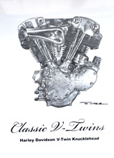 Tim Heir Signed Classic V-Twin Harley-Davidson Knucklehead LE Print 24