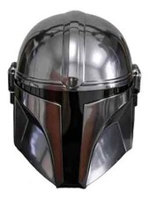 NEW THE MANDALORIAN COSPLAY PREMIUM STEEL HELMET REPLICA STAR WARS FOR GIFT picture