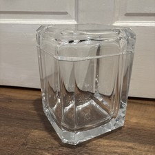 Vintage 70s Faceted Lucite Swivel Ice Bucket Albrizzi Style MCM Acrylic Barware picture