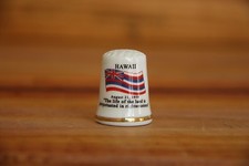 Hawaii Porcelain Thimble Brand New Made by Finact Collectibles picture