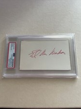 Tonight Show’s Ed Mcmahon Signed Slabbed 5x3” Index Card PSA DNA Certified picture
