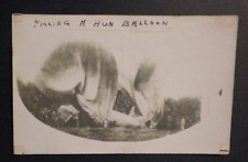 Mint England Postcard Filling A Hun Balloon Early Airship RPPC WW1 Military picture