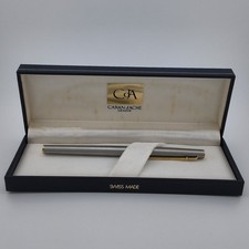 Caran d'Ache Madison Vintage Fountain Pen 1970s 18C 750 F Gold Nib With Case picture