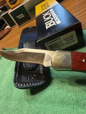 2007 Cherrywood Buck 110 Nickel Bolsters Cherrywood Handle in Box. picture