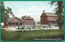 Portland Maine Fort Preble Main Entrance Vintage Postcard picture