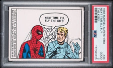 1966 Marvel Super Hero #34 1st Spider-Man Card App - PSA 2 - Centered 50/50 picture