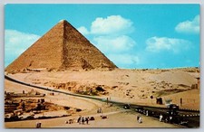 The Great Pyramid At Giza Egypt Vintage Postcard picture