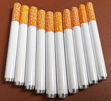10x Metal One Hitter Dugout Pipe Cigarette Bat Large 78mm / 3.07