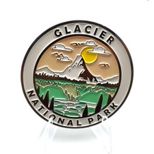 Cre8Travel Glacier National Park Collectible Magnet - Enamel Finish, 52mm NEW picture