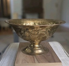 Vintage  Brass Pedistal Bowl picture