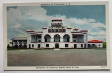 El Salvador Postcard San Salvador Ilopango Airport vintage terminal building picture