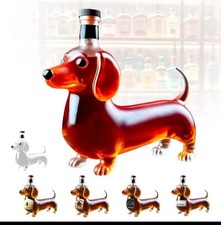 Dachshund Dog Whiskey Bottle,3D Funny Glass Dachshund Whiskey Bottle, Dog...WWW picture