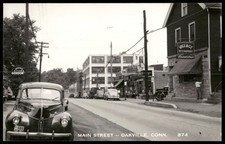 Vintage Postcard Real Photo Main Street Oakville Connecticut picture