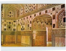 Postcard Inside Famous Amber Fort, The Palace Of Mirrors, Jaipur, India picture