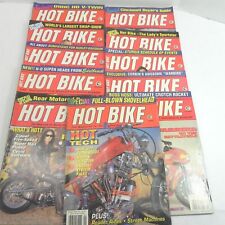 VINTAGE 1994 HOT BIKE MOTORCYCLE MAGAZINE LOT OF 11 ISSUES CHOPPERS HARLEYS  picture