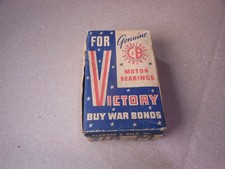 Vintage WW2 Buy War Bonds for Victory Motor Bearings Box - Empty picture
