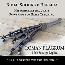 ROMAN FLAGRUM WHIP REPLICA BIBLE SCOURGE JESUS CHRIST THE SHROUD OF TURIN EASTER picture