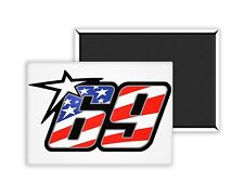 69 Moto GP Nicky Hayden - Custom Magnet 54x78mm Photo Fridge picture