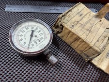1920 - 1940 Vilter Mfg Ammonia Pressure Gauge Pre-WWII Jas P Marsh, Cap Untested picture