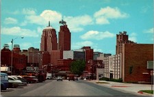 Oklahoma City Oklahoma Downtown Skyline Sixth Harrison Streets Curt Postcard picture