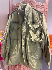 Vintage 1968 US Army M-65 Field Jacket OG-107 Alpha Ind Small Regular Scovill picture