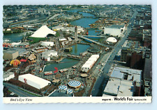 Spokane Expo '74 World's Fair Bird's Eye View Overcrowded Grounds Postcard C1 picture