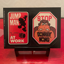 Topps Nintendo Donkey Kong 1982 Uncut Trading Card Jump Man Mario picture