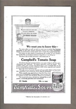 1916 Campbell's Tomato Soup & The Franklin Car Automobile Vintage Ads picture