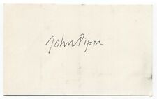 John Piper Signed Card Autographed Signature Artist Painter picture
